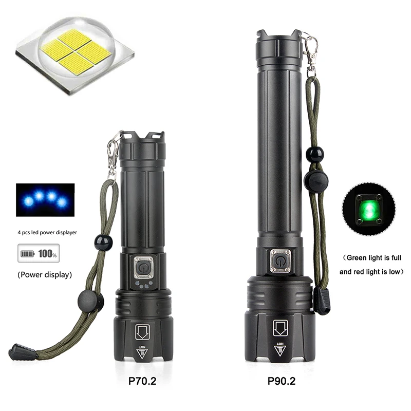 Новейшая модель 2021 XHP90 xhp90.2 xhp70.2 Мощный USB светодиодный фонарик Фонарь ручной