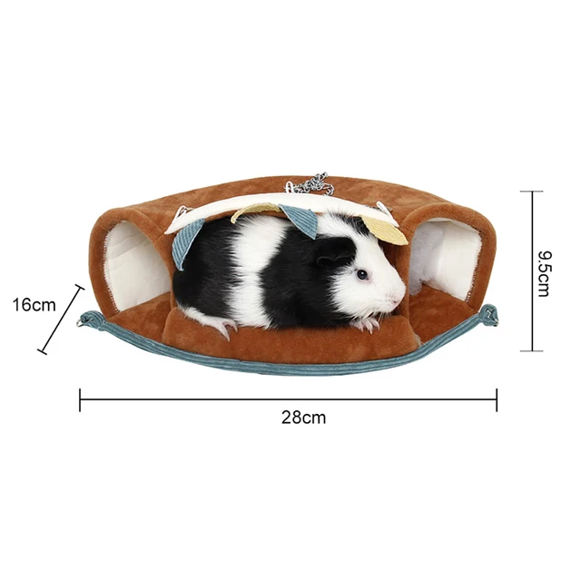 Small Pet Warm Tunnel Hammock Hanging Bed Ferret Rat Hamster Bird Squirrel Shed Cave Hut Hanging Cage Pet Birds Parrot Supplies 3