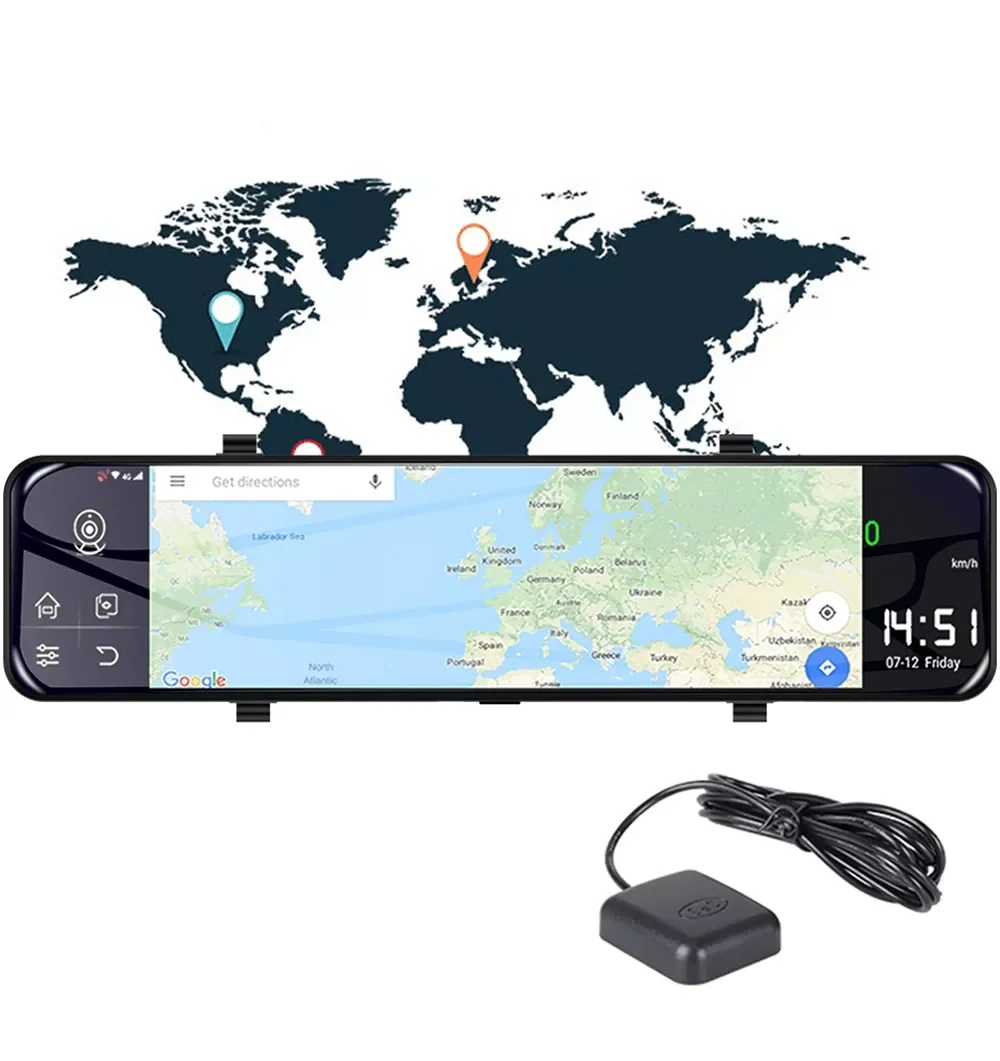 Потоковая передача данных 4G 12 дюймов 4 Гб + 32 ГБ полноэкранный умный облачный