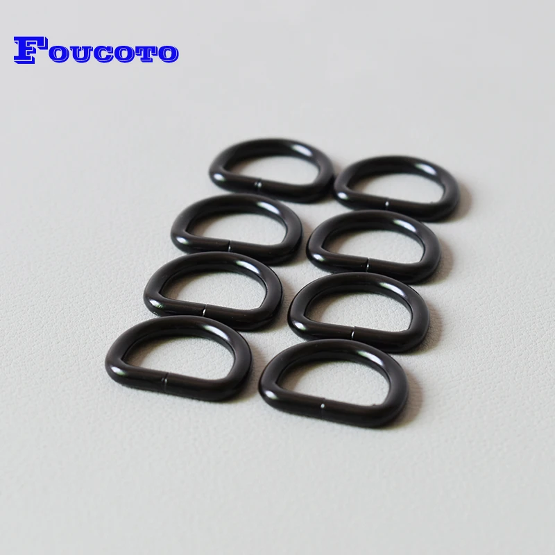 

50Pcs/Lot 3/4Inch(20mm) Heavy Duty Non Welded Metal Flat Dee Rings making lanyards,Paracord key chains,jewelry,cosplay handbag