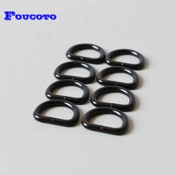 

50Pcs/Lot 3/4Inch(20mm) Heavy Duty Non Welded Metal Flat Dee Rings making lanyards,Paracord key chains,jewelry,cosplay handbag