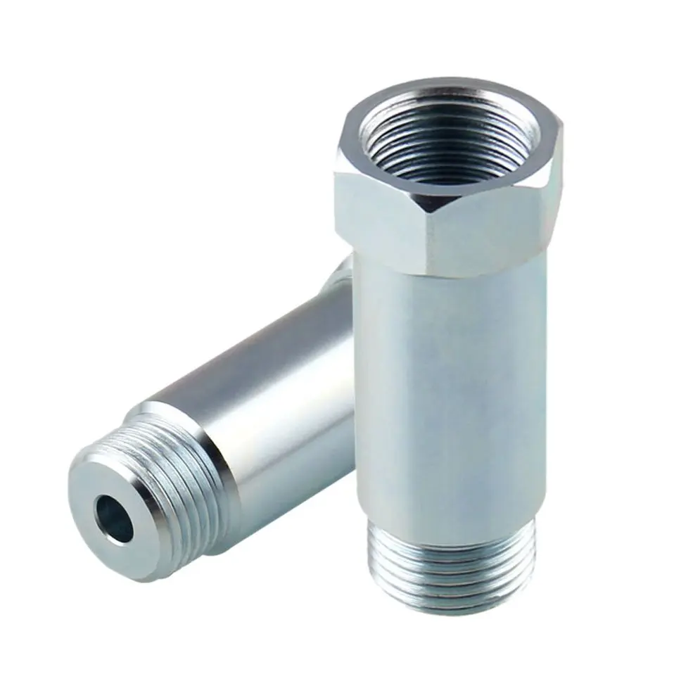 EVIL ENERGY O2 Oxygen Sensor Spacer Adapter Extender Straight CEL Fix Kit With M18x1.5 Stainless Steel Pack Of 2