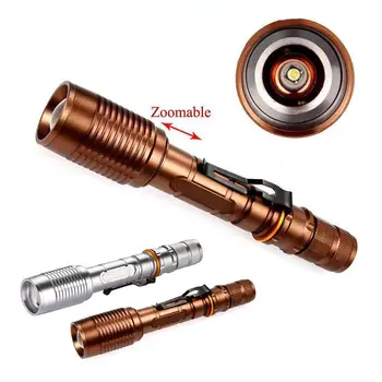 

Waterproof LED Flashlight Zoomable T6 Tactical Torch 5 Modes For Camping