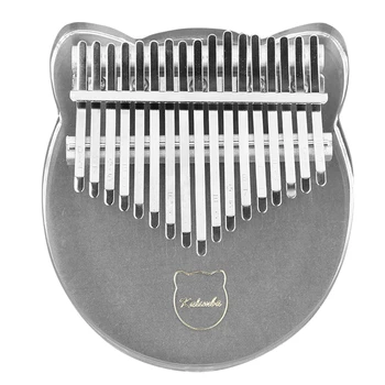 

17 Key Kalimba Acrylic Thumb Piano 17 Keys Mbira Transparent Keyboard Instrument