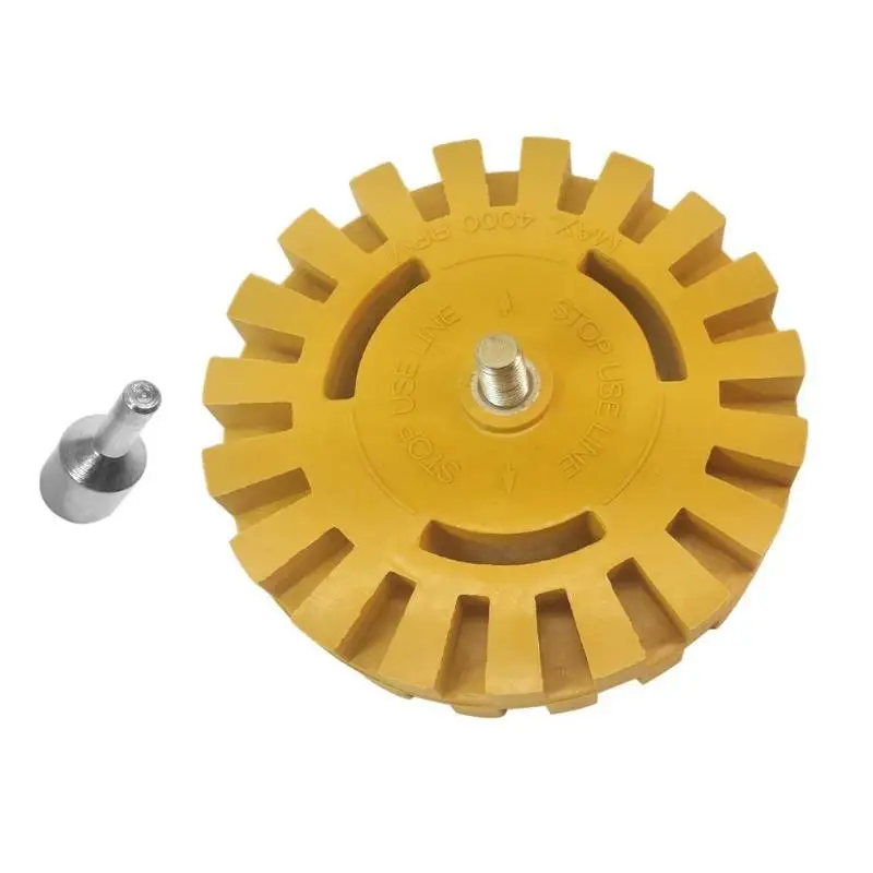 4 дюйма 100 мм Универсальная Резина Ластик колеса для удаления клея автомобиля стикер Авто ремонт краски инструмент пневматический дегумминг диск