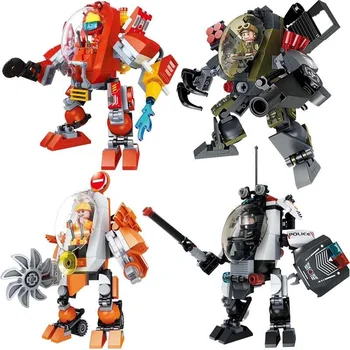 

City Robot Exoskeleton Mech Building Blocks Technic Power Armor Model Educational Bricks Toys For Children