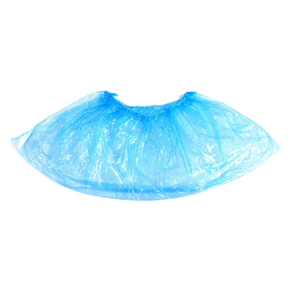 100PCS Disposable Shoes Covers Indoor Protect Home Floors Outdoors Water Resistant Cover Blue Waterproof Boot Shoe Covers