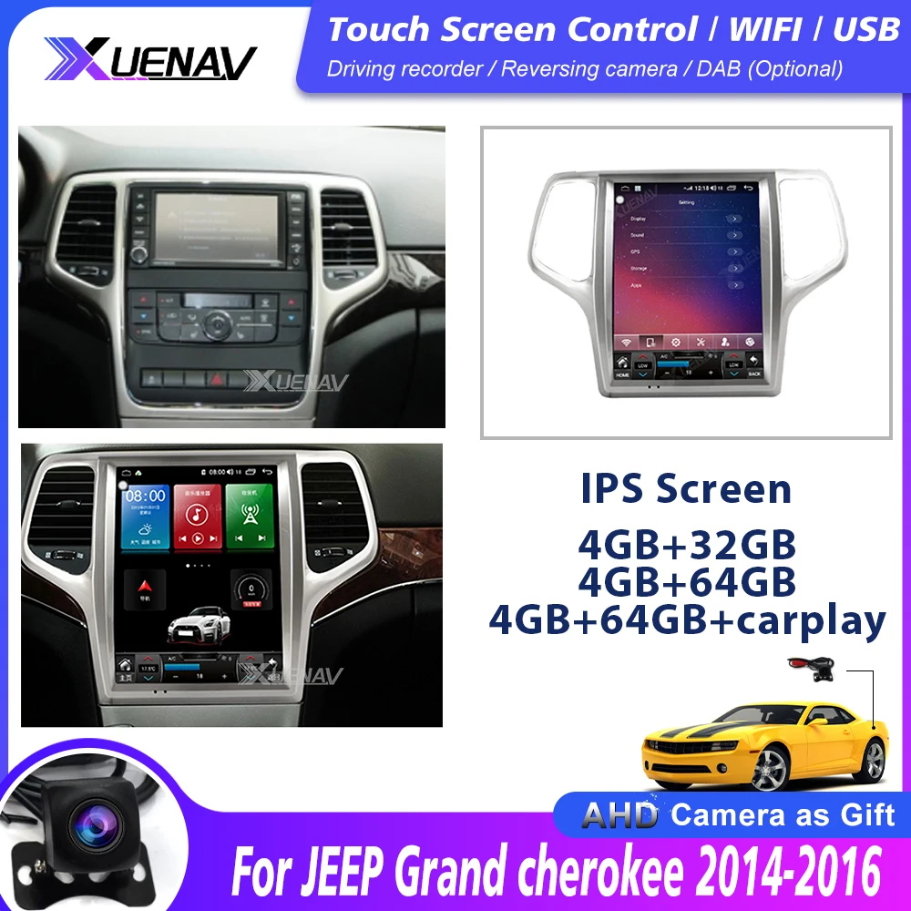 

Autoradio Multimedia Player For JEEP Grand cherokee 2014 2015 2016 car auto radio autoradio GPS navigation with DVD player carpl