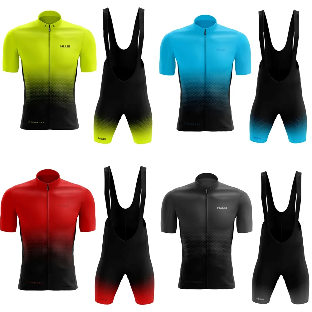 

2020 Men's cycling clothing HUUB Archimedes cycling jersey set Bicycle shorts Pants Road Bike Clothes Suit Mtb Maillot Culotte