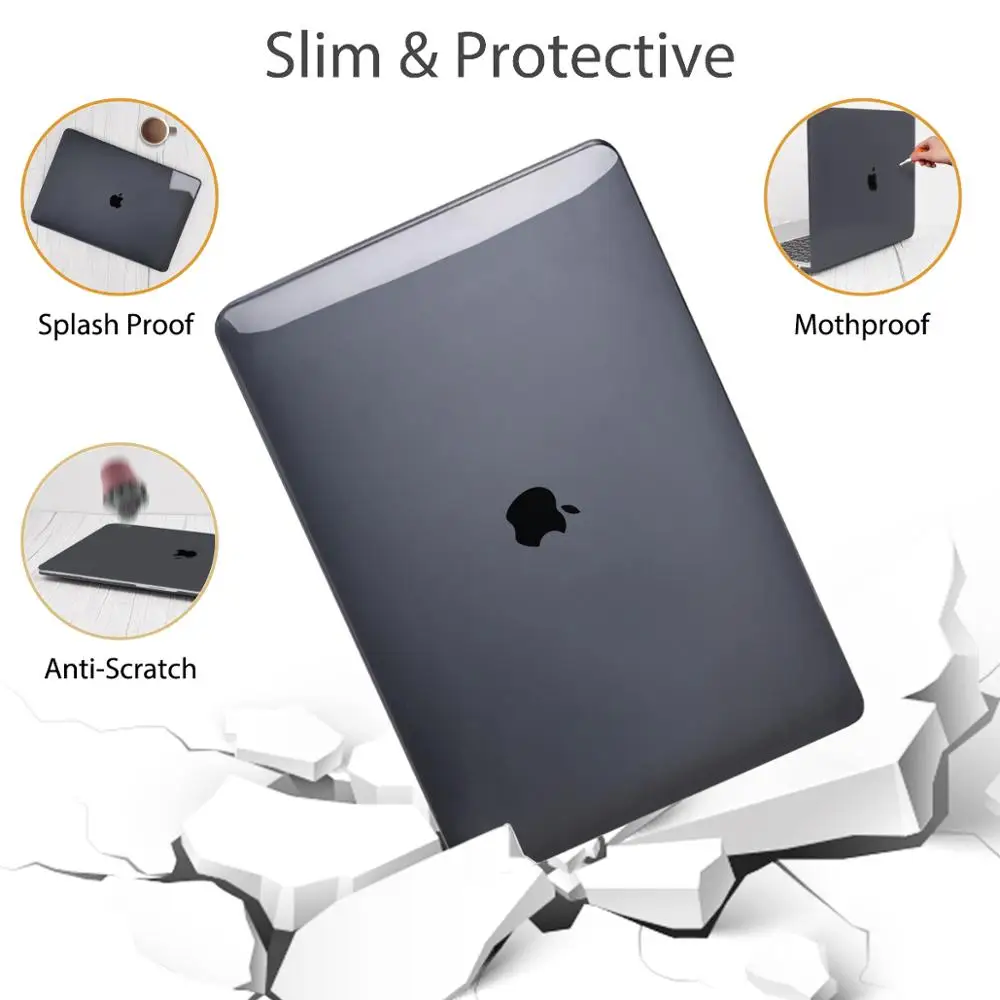 Crsytal прозрачный пластиковый твердый чехол для MacBook Pro Retina 12 13 15 16 дюймов Сенсорная