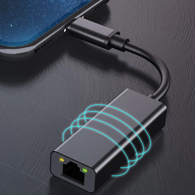 Тип C Ethernet адаптер Тип C до 10/100/1000 м RJ45 сетевой адаптер для MacBook Тип C сетевая карта USB Ethernet