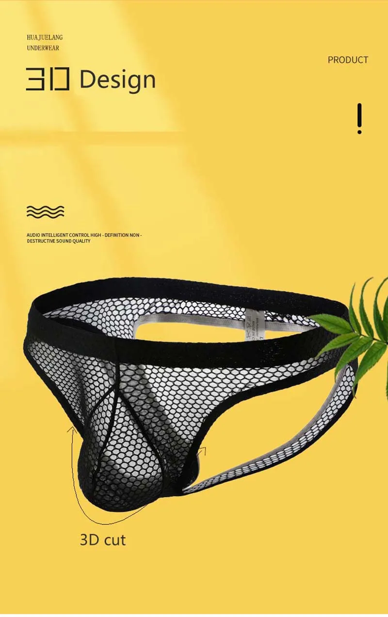 strings panty CLEVER-MENMODE Sexy Men U Convex Backless Brief Mesh Breathable Jockstrp Gay Underwear Penis Pouch Underpants Slip Homme CMF409 hanes underwear men