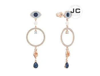 

New Fashion Charms Silver 925 Original Copy Female Jewelry,SWAn Hand of Tarot Guardian Eye SYMBOL Earrings With Logo 5500642