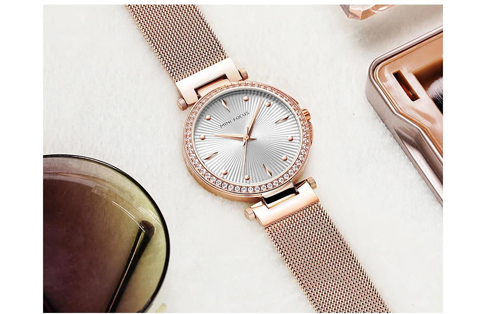 MINIFOCUS женские часы золотые водонепроницаемые женские часы для женщин часы брендовые Роскошные модные повседневные женские кварцевые наручные часы