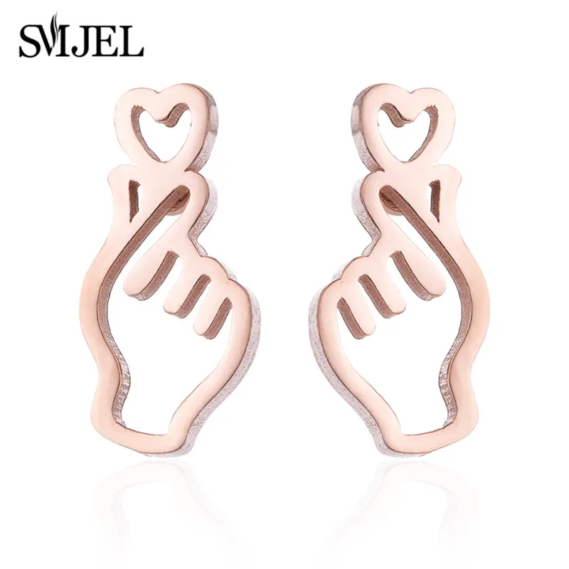 SMJEL Punk Runde Edelstahl Vogel Ohrstecker Für Männer Frauen Unisex Rock Piercing Schwarz Ohrringe Vintage Coole Schmuck – Detail 8