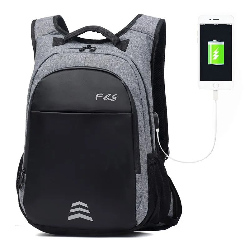 

Semi-Packaged Backpack Men's Reflective Business Laptop Backpack-Hand Damping Large Capacity 15.6-Inch Travel New