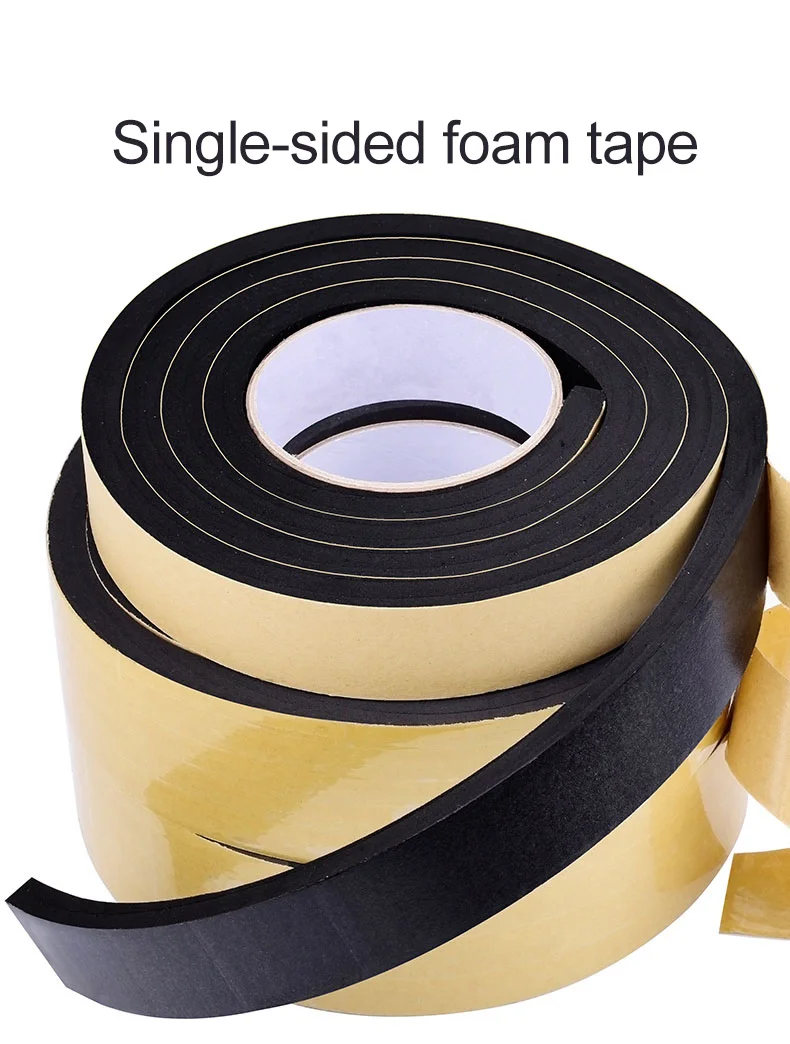Strong Adhesion Eva Black Sponge Foam Rubber Tape Anti-collision Seal Strip