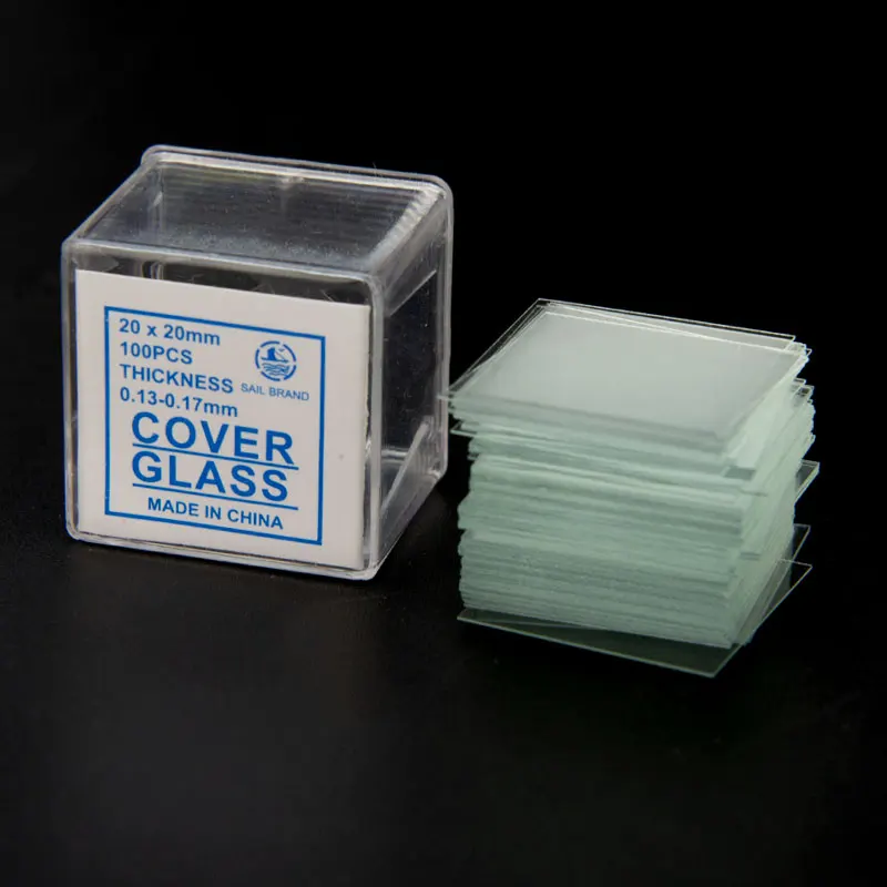 Glass Slide Covers Microscopes 100pcs Microscope Glass 0.130.17mm