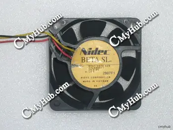 

For Nidec D06T-24TU 62B 27LA80511 DC24V 0.10A 6025 6CM 60mm 60x60x25mm 3pin Cooling Fan