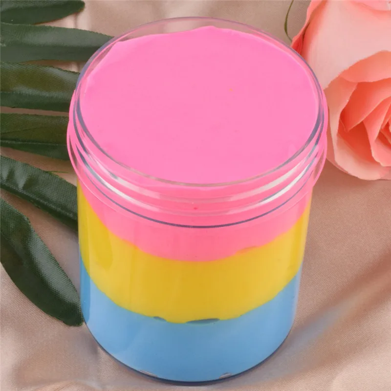 slime additives Fluffy Cloud Slime Scented Therapeutic Putty Cotton Candy Slime Supplies Stress zabawki dla dzieci  #4AA14 (7)