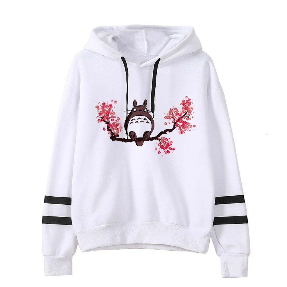 Женская толстовка с капюшоном в японском стиле Тоторо для студии Ghibli Kawaii большие
