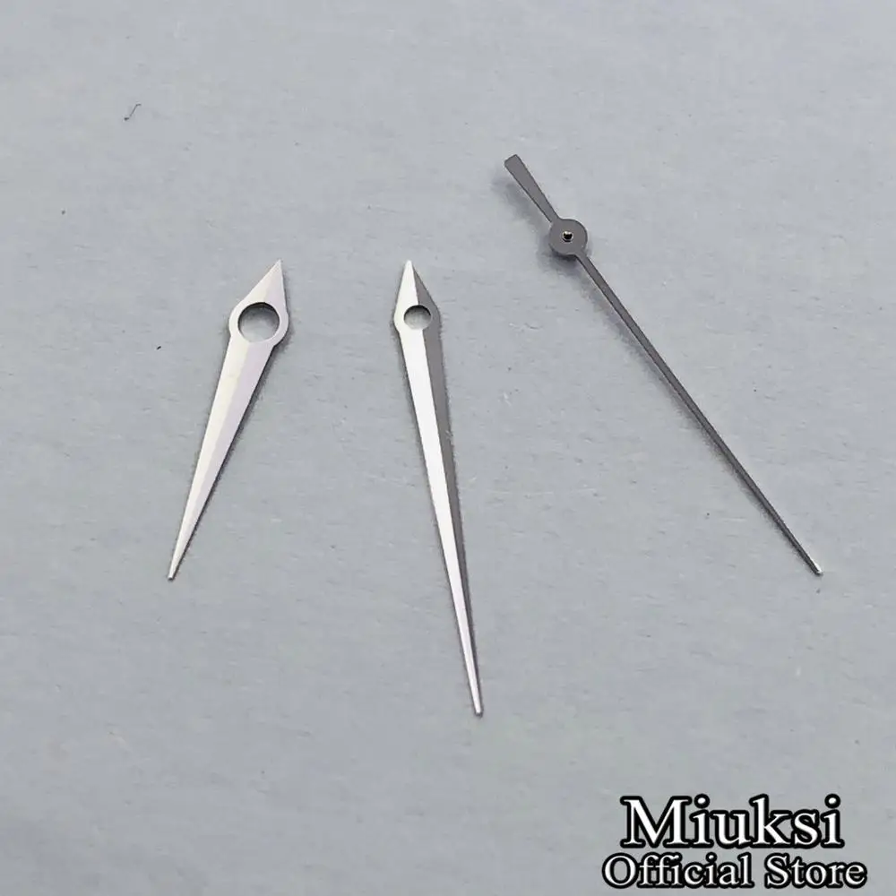 silver Miuksi серебро/синий/розовое золото/золото стрелки часов подходят Miyota 8205 8215 821A, MIngzhu DG2813/3804 движение - Цвет: silver