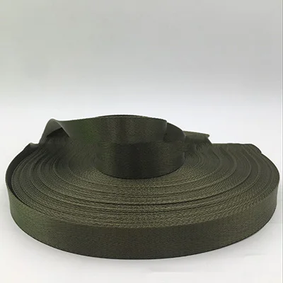 Army green Meetee 8 метров 25 мм Высококачественная нейлоновая лента с узором в елочку, кружевная лента, лента, сделай сам, ремень для сумки, швейный ремень, аксессуары - Цвет: Army green