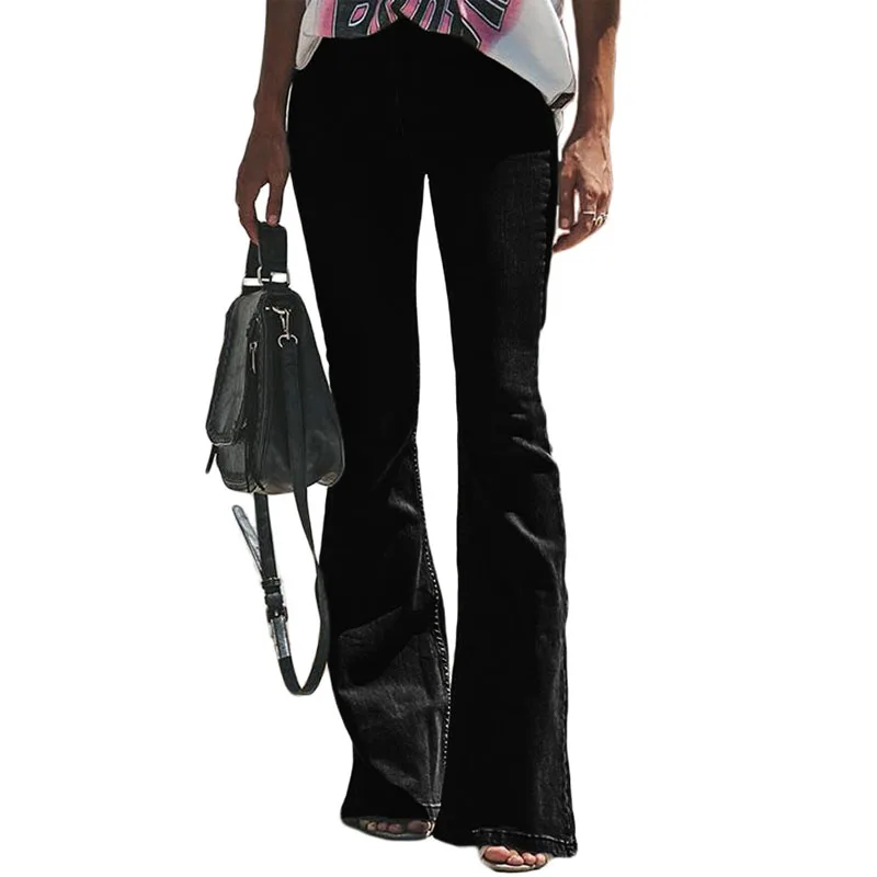 Весенние и осенние женские джинсы с высокой талией, обтягивающие женские джинсы, Стрейчевые Узкие Широкие штаны, женские джинсы для мам, большие размеры