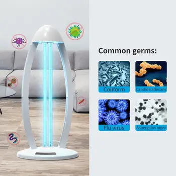 

UV Disinfection Lamp 36 Watt UV Light Sanitizer Ozone Model Germicidal Lamp Sterilizer for Living Room Bedroom Kitchen Pet Area