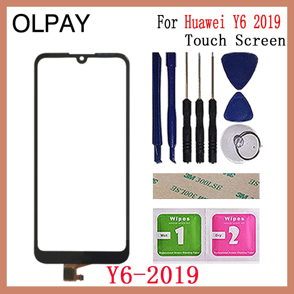 OLPAY AAA сенсорный экран для huawei Y5 сенсорный экран дигитайзер для huawei Y6 Сенсорная панель Сенсорный экран сенсор стекло - Color: Y6 2019 With Tools