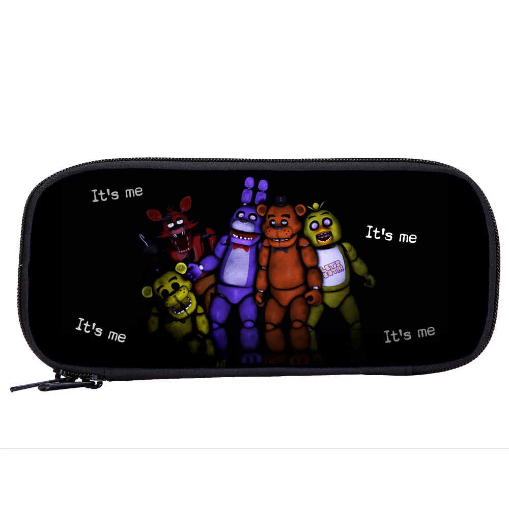 Игра FNAF Five Nights At Freddy's Сумочка для ручек и карандашей чехол для детской школы Канцтовары многофункциональные Фигурки игрушки для детей подарок на Рождество - Цвет: 07