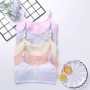 

Kids Girls Underwear Adjustable Bra Vest Children Cotton Blended Underclothes Undies Clothes new year gift