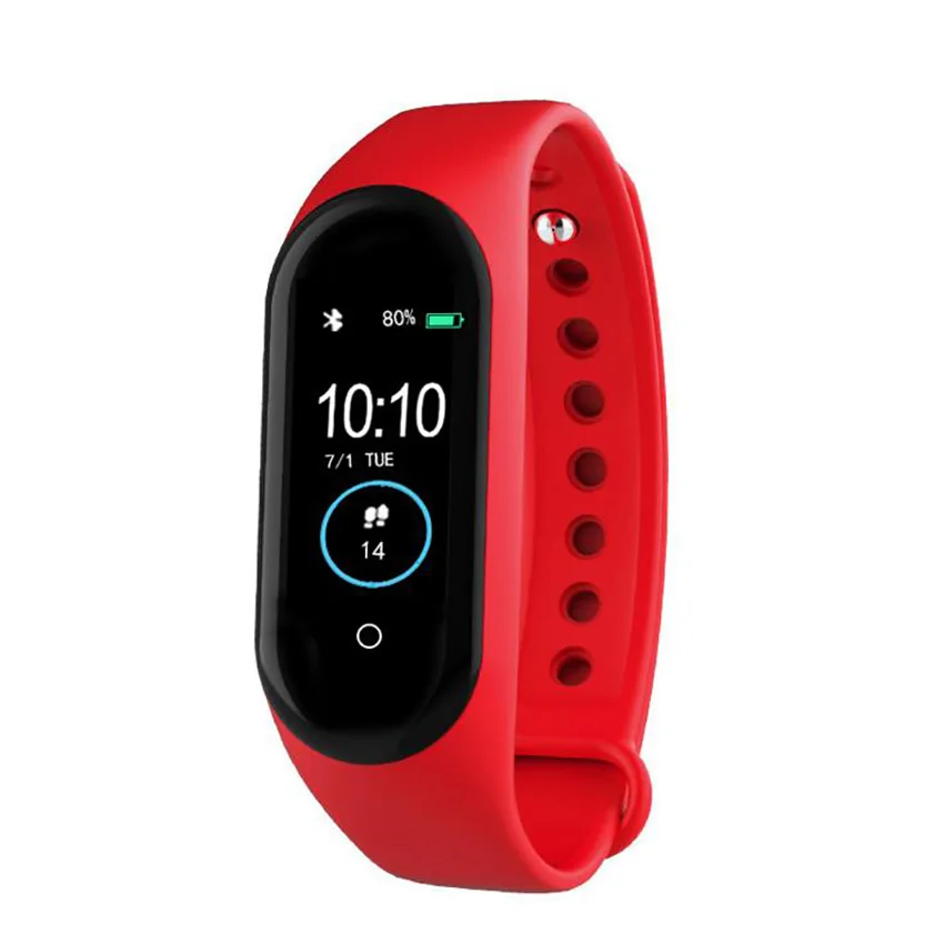 

Fitness Bracelet Band 4 Fitness Tracker Pedometer Heart Rate Monitor Waterproof Smart Bracelet 4 For Android IOS pk Mi Band 4
