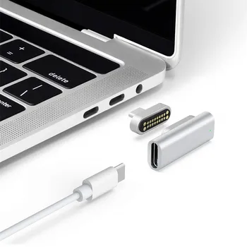 

Magnetic USB C Adapter,20Pins Type C Connector,USB PD 100W Quick Charge,10Gbp/s data for MacBook Pro/Air and More Type C Device