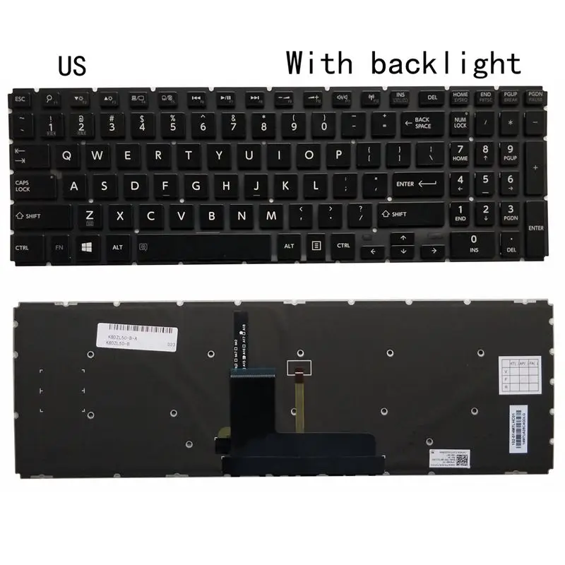 Новый США/SP Клавиатура для ноутбука Toshiba Satellite L50-B L50D-B L55-B | Компьютеры и офис