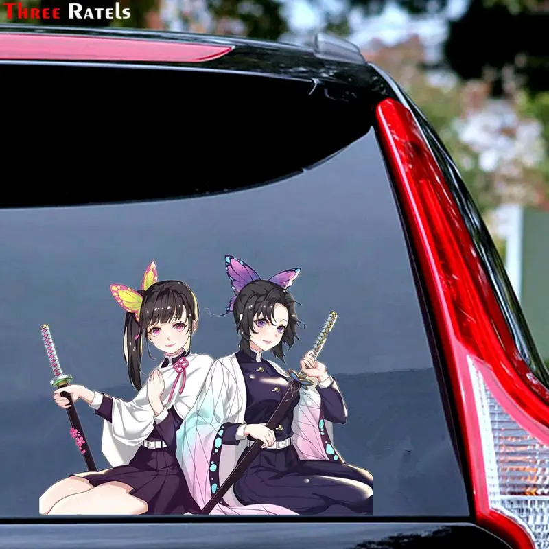 Three Ratels Fc490 Anime Demon Slayer Shinobu Kocho 3d Poster Cartoon Anime Car Hood Sticker Wallpaper Decal Car Stickers Aliexpress