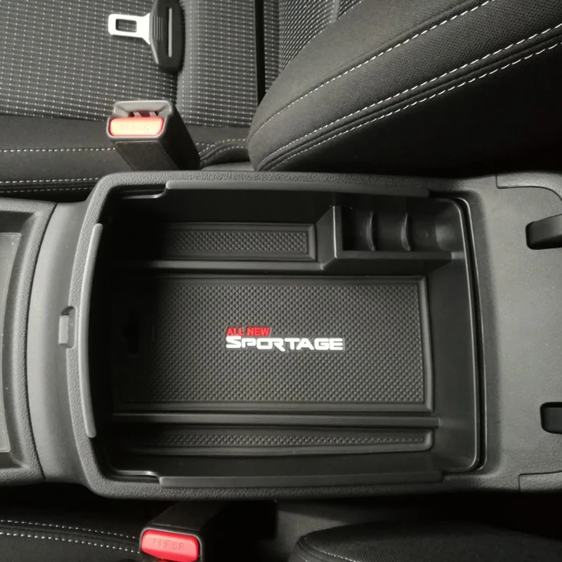 Подлокотник коробка для хранения для KIA Sportage KX5 QL AT LHD- центральная консоль органайзер для хранения