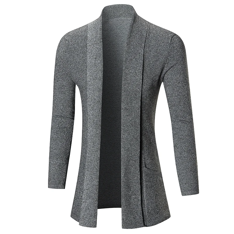 Sweater Men 2019 Autumn Winter Warm Brand Male Long Sleeve Slender Solid Color Cardigan Mens Sweater Coat Casual Fit Sweater