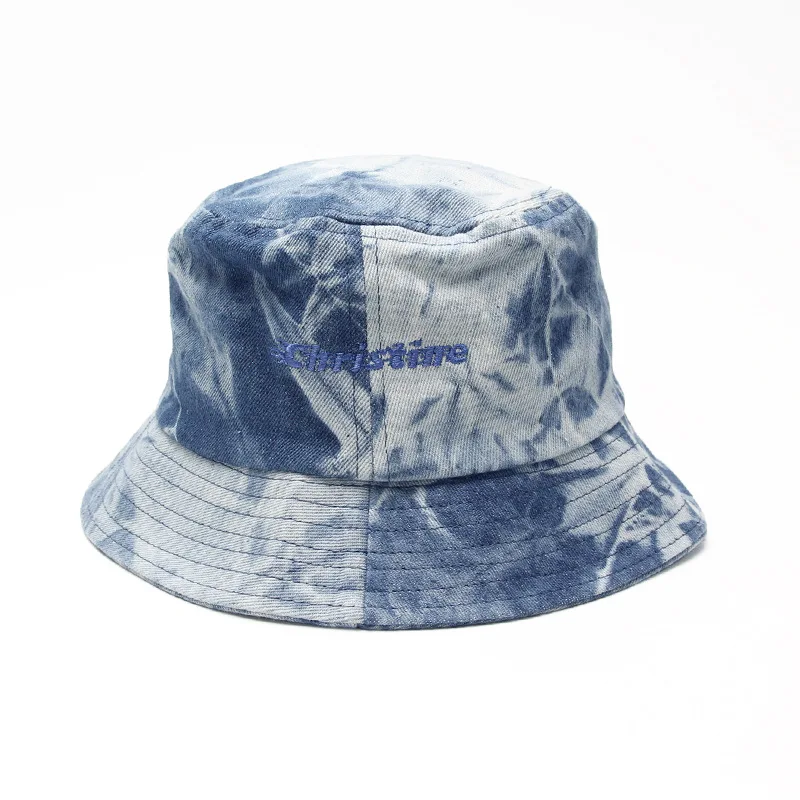 Новинка, джинсовая бейсболка с вышивкой tie dye, мужская и женская бейсболка с пустым верхом, Рыбацкая шапка Bucke, кепки gorras hombre Snapback - Цвет: photo color