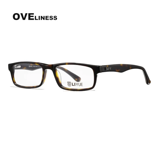 Fashion Square eyeglasses frames eye glasses frame men women Optical Acetate full eyewear Myopia Prescription glasses Spectacles tortoise