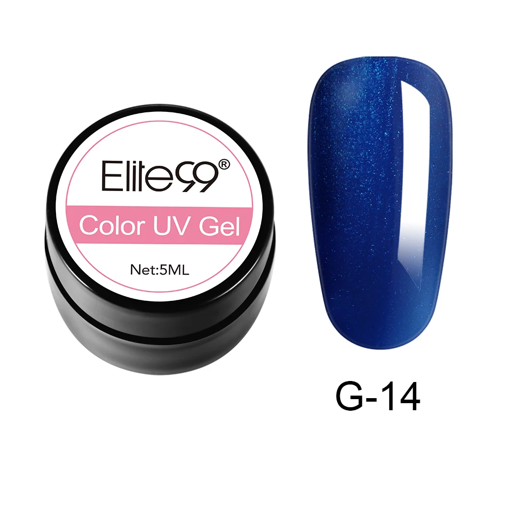 N-GLJG14-5ML-003 Elite99 5 мл Чистый Цвет гель-краска УФ-гель для ногтей замачиваемый Гель-лак для ногтей Полупостоянный УФ-лак для ногтей - Цвет: N-GLJG14-5ML-003