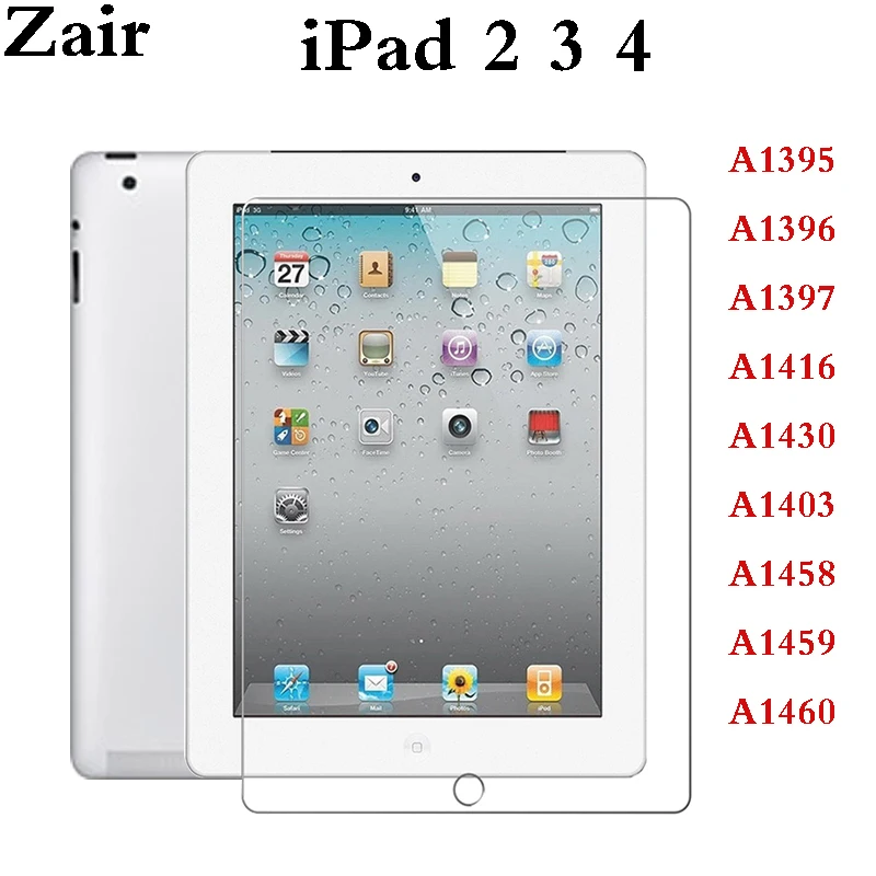 Templado de cine para el iPad 2 3 4 9,7 A1395 A1396 A1397 A1416 A1430 A1403 A1458 A1459 A1460 Pantalla de cobertura completa cristal Protector