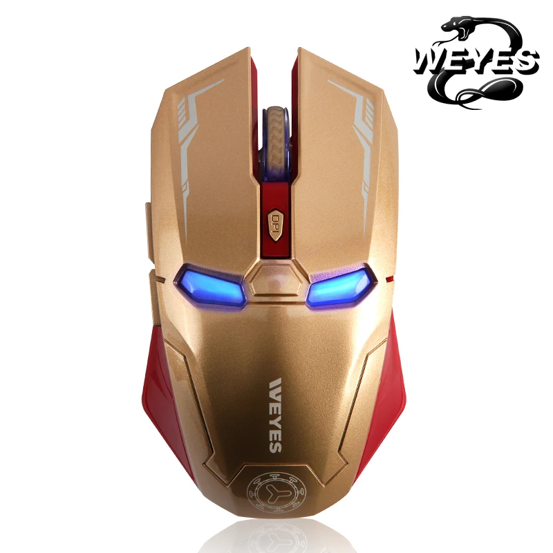 Беспроводная компьютерная мышь Armor Iron Man беспроводная Игровая USB из стали