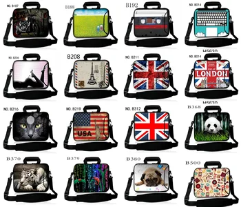 

Neoprene Men Lady Laptop Shoulder Bag Portable Handbag Case Briefcase Messenger Bag for 11" 12" 13" 14" 15" 15.6" 17" 17.3"