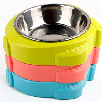 

Multi-function Dog Food Bowl Home New Pet Bowl non-slip Stainless Steel Drinking Water Single Bowl Food Bowl Cat Bowl