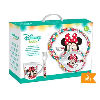 

Tableware Microwave Minnie Disney Baby 5 PCs 26x32x11cm