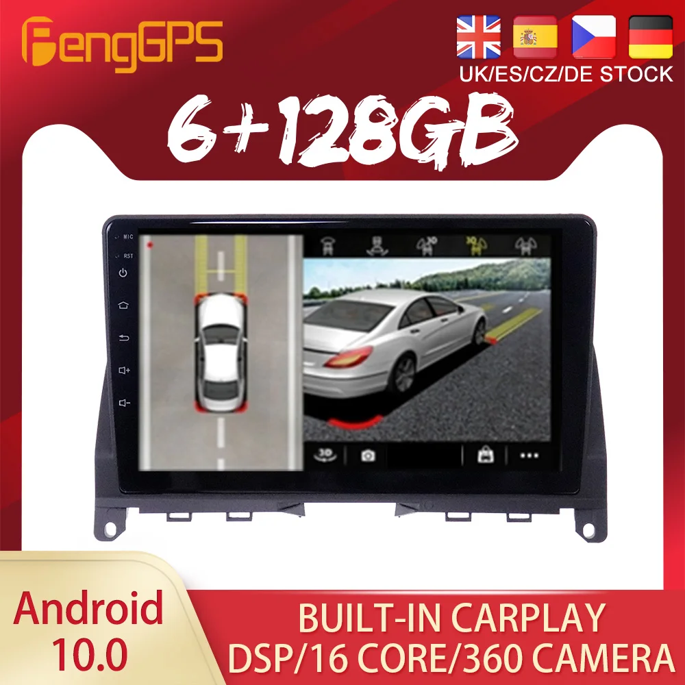 

Android 10 PX6 DSP For Benz C W204 2009 2010-2013 Car DVD GPS Navigation Auto Radio Stereo Video Multimedia Player HeadUnit