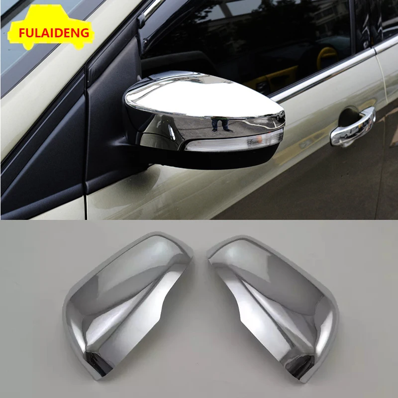 

2pcs For Ford Kuga Escape 2013-2019 ABS Chrome Rearview Side Door Mirror Cover Trim Car Styling Accessories