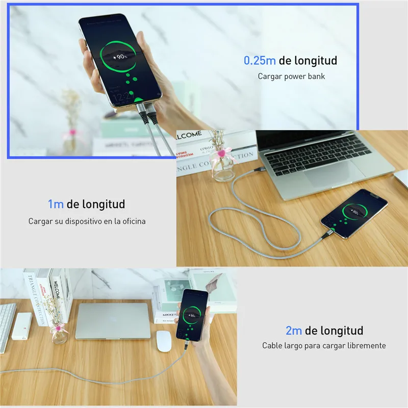 GTWIN 0,25 м/1 м/2 м Micro USB кабель 3 А Быстрая зарядка для samsung Xiaomi Redmi кабель для передачи данных зарядное устройство для LG Note 5 Android usb кабель