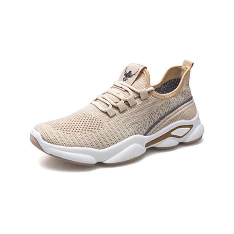 

Men Shoes Fashion Brearhable Walking Wedge Shoes Men Sneakers 2021 New Lightweight Woven Lace Up Casual Sneakers Chaussure Homme